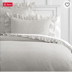 The Emily & Meritt Ruffle Stripe Duvet Cover